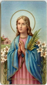 Pious image: Maria Goretti Italian virgin-martyr