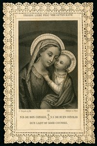 Portrait of Virgin Mary, Our Lady of Good Counsel