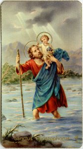 St Christophorus Crossing the Jordan with Young Jesus on His Back