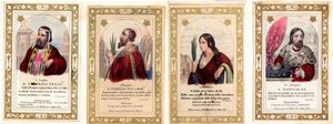 Pious image: St. Ulrich of Augsburg, St. Stanislaus, St. Bibiana, St. Ladislas I of Hungary