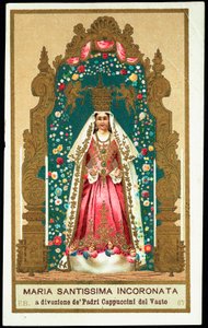 Pious Image: The Most Holy Virgin Crowned
