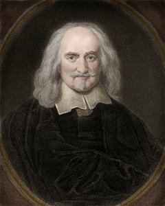 Portrait of Thomas Hobbes, English philosopher