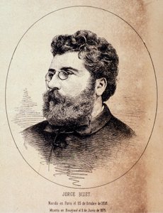 Portrait of English Composer Georges Bizet by Anonymous Anonymous