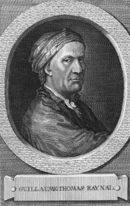 Portrait of the French writer, thinker, and priest Guillaume-Thomas Raynal (1713-1796). Engraving of the 19th century