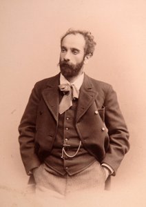 Portrait of the artist Isaac Ilitch Levitan (1861-1900). Albumin Photo by Anonymous Anonymous
