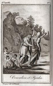Representation of Deucalion and Pyrrha