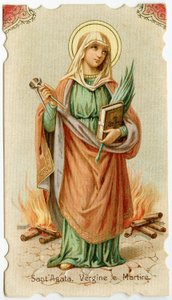 Saint Agatha of Sicily (engraving) by Anonymous Anonymous
