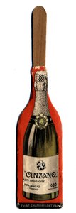Small advertising fan, object derived from promotion of Vermouth brand Cinzano