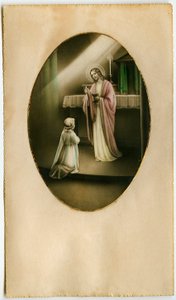 The Eucharist: A Child in Front of Jesus (engraving)