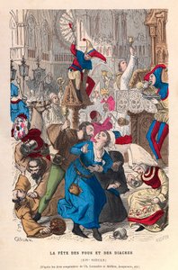 The Feast of Fools and Deacons at Paris 16th Century by Anonymous Anonymous