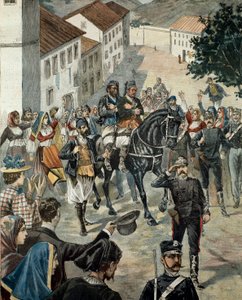 The Italian Bandits Moro and Unano Captured by Sardinian Police (engraving) by Anonymous Anonymous