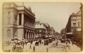 The City of Marseille and Its Surroundings Around 1885-1890: Perspective of Rue Canebiere and Rue de Noailles - Private Collection by Anonymous Anonymous