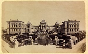 The City of Marseille and Its Surroundings Around 1885-1890: The Lonchamp Palace (Museum of Fine Arts) by Anonymous Anonymous