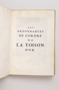 The ordinances of the Order of the Golden Fleece which belonged to Philippe Sforza Visconti Doria, Marquis of Caravaggio by Anonymous Anonymous