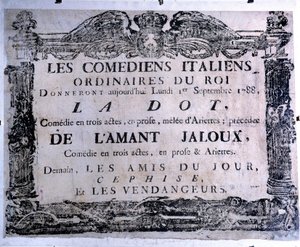 Theatre Poster Presenting The Dot and The Jealous Lover by Anonymous Anonymous