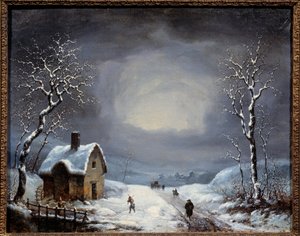 Winter Landscape Anonymous painting. 19th century Private collection by Anonymous Anonymous