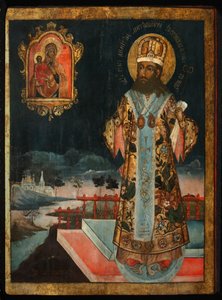 Saint Dimitry, Metropolitan of Rostov, 1771 by Anonymous Russian icon painter