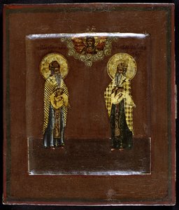 Saints Gurias of Kazan and Varsonofius of Tver, 17th century by Anonymous Russian icon painter