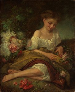 Flower Girl by Anselm Feuerbach