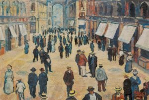 The Gallery of Milan by Anselmo Bucci