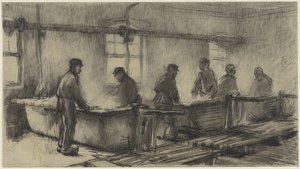 The Scrapers in the Cotton Dyeing Factory by Anthon Gerhard Alexander van Rappard