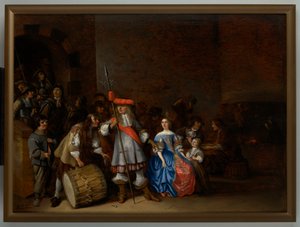 Guardroom Scene by Anthonie (1601 73) Palamedesz