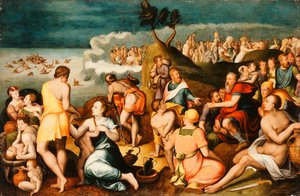 Moses and the Israelites Crossing the Red Sea