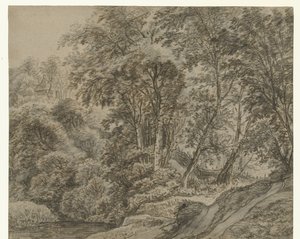 Forest View outside Nijmegen by Anthonie Waterloo