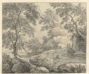 Hilly Landscape with a Winding Road