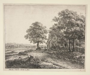 The Great Linden Tree in Front of by Anthonie Waterloo