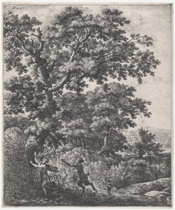 Landscape With Pan and Syrinx by Anthonie Waterloo