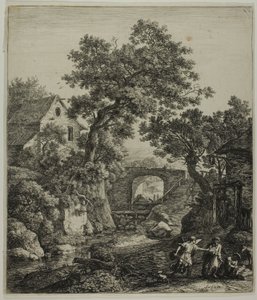 Landscape with Zipphorah and her Son, from Six Landscape Subjects from the Old Testament