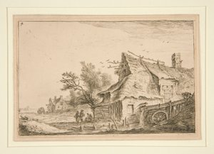 The Village with the Mill by Anthonie Waterloo