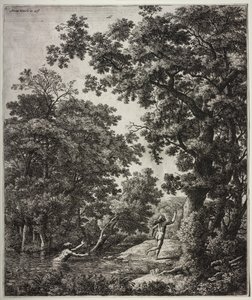 Six large upright landscapes with scenes from Ovid