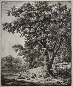 Six large upright landscapes with scenes from Ovid