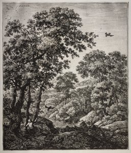 Six Large Upright Landscapes with Scenes from the Old Testament: Elijah Fed by the Ravens