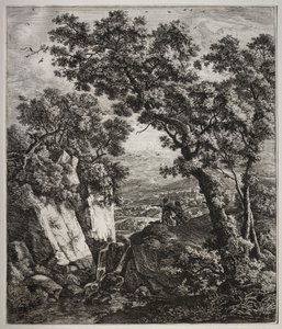 Six Large Upright Landscapes with Scenes from the Old Testament: Tobias and the Angel