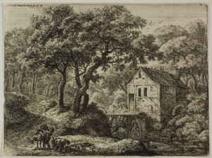 The Mill in the Wood by Anthonie Waterloo