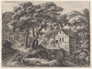The Mill in the Woods by Anthonie Waterloo