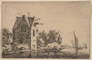 The Sentry Box on the Wall by Anthonie Waterloo