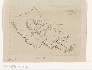 Sleeping Child on a Pillow