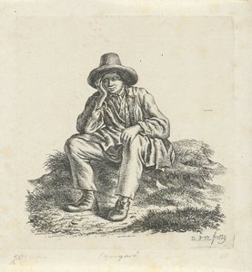 Seated Man Supporting His Head