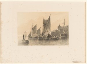 Sailboats on River