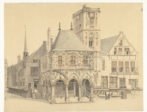 The Old Town Hall of Amsterdam, 1641 by Anthonie van den Bos