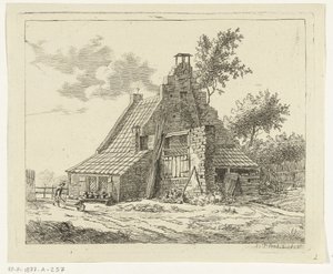 Ruins of the House Snaatburg in Maarssen by Anthonie van den Bos