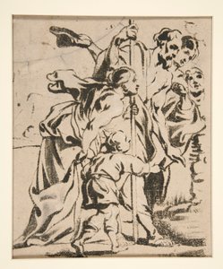Figure Group (possibly the left part of an Adoration) by Anthonis Sallaert