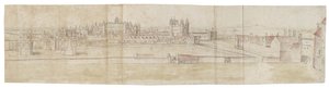 Hampton Court Palace from the North by Anthonis van den Wyngaerde
