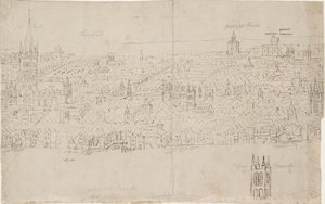 Panorama of London as Seen from Southwark: St Paul