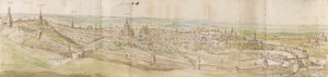 Panoramic View of Leuven from the North-West by Anthonis van den Wyngaerde