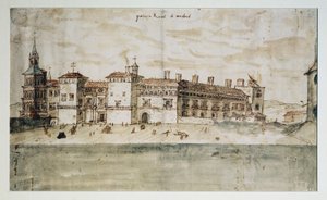 The Alcazar of Madrid by Anthonis van den Wyngaerde